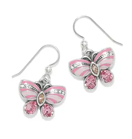 La Tulipe Pink  Butterfly French Wire