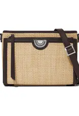 Jordyn Straw Crossbody in Cocoa