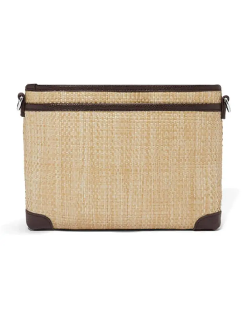 Jordyn Straw Crossbody in Cocoa