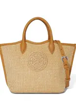 Biancca Medium Straw Tote in Blonde