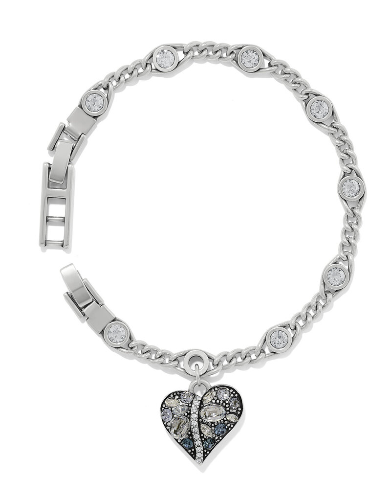 Trust Your Journey Heart Bracelet in Sky
