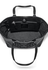 Bruna Large Straw Tote in Black