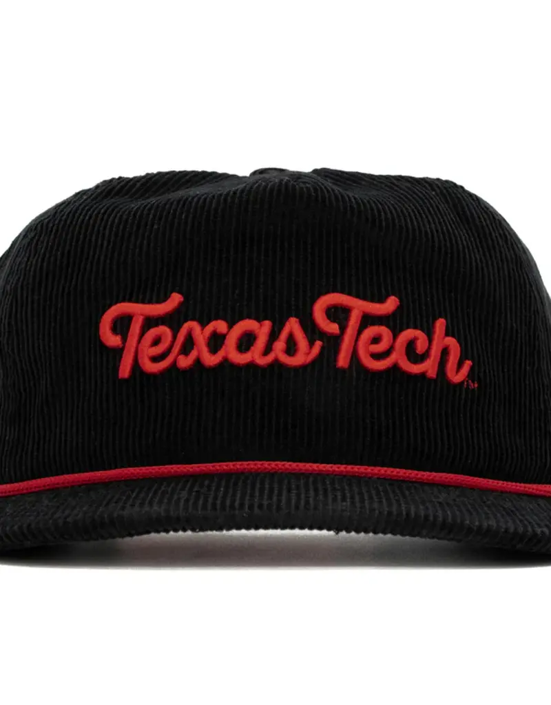 J.HOFFMAN'S Night Raider Hat- Texas Tech Corduroy