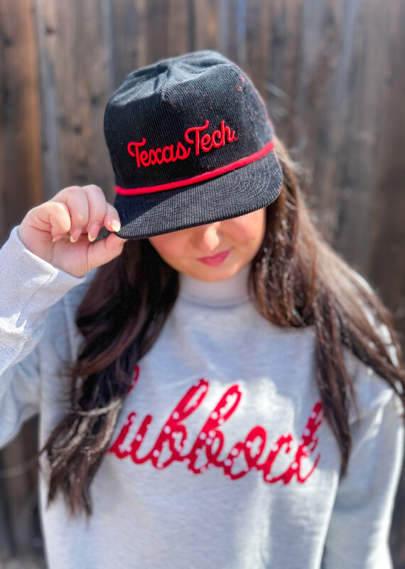 J.HOFFMAN'S Night Raider Hat- Texas Tech Corduroy