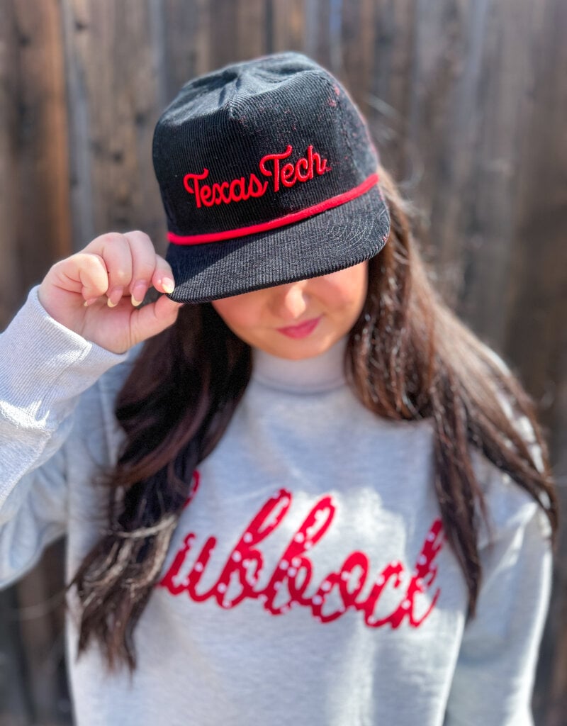 J.HOFFMAN'S Night Raider Hat- Texas Tech Corduroy