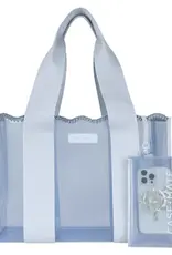 J.HOFFMAN'S Wave Jelly Tote Bag- Carolina Blue
