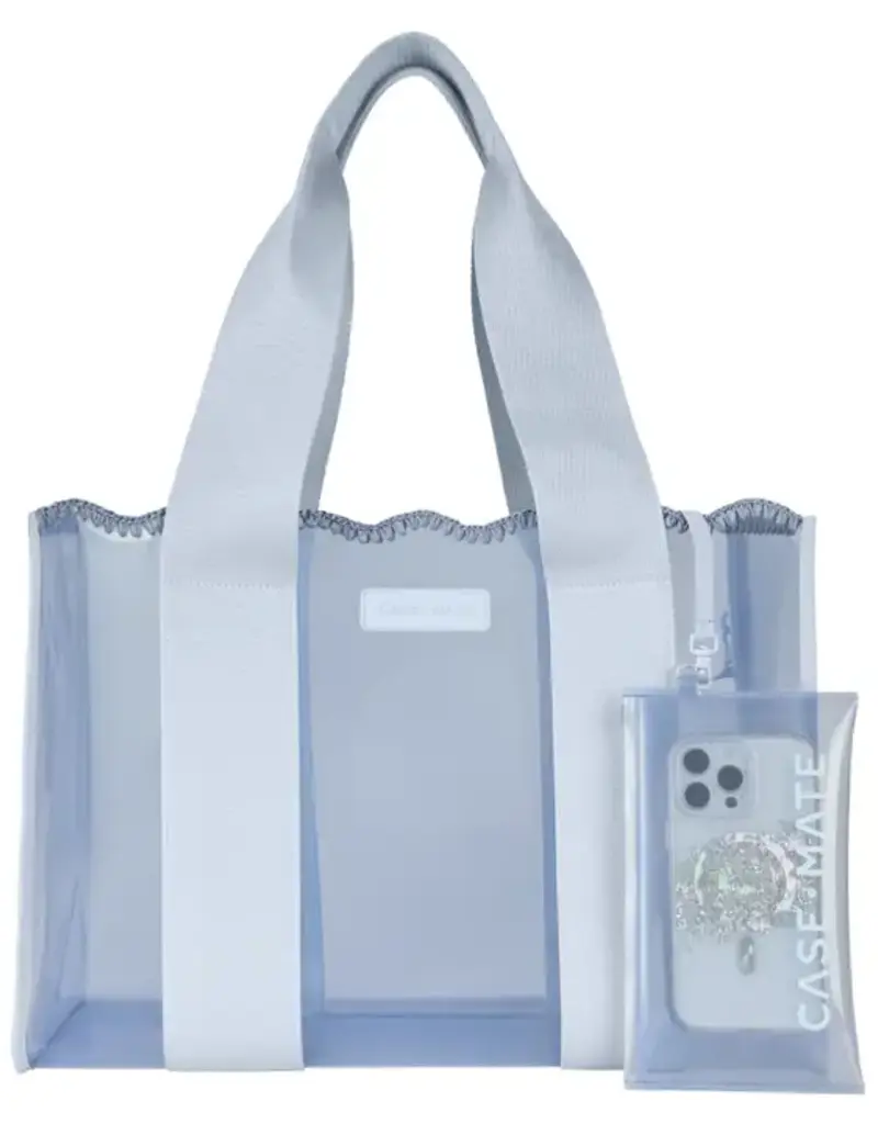 J.HOFFMAN'S Wave Jelly Tote Bag- Carolina Blue