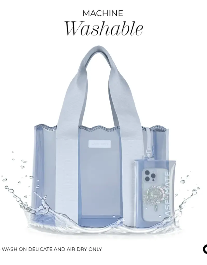 J.HOFFMAN'S Wave Jelly Tote Bag- Carolina Blue