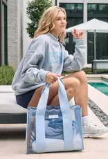 J.HOFFMAN'S Wave Jelly Tote Bag- Carolina Blue