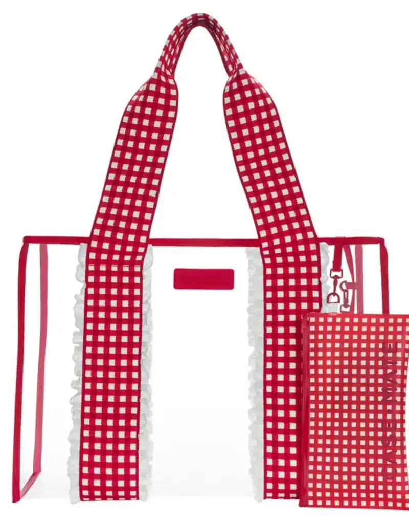 J.HOFFMAN'S Jelly Tote Bag- Cherry Gingham