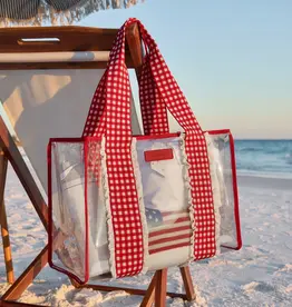 J.HOFFMAN'S Jelly Tote Bag- Cherry Gingham