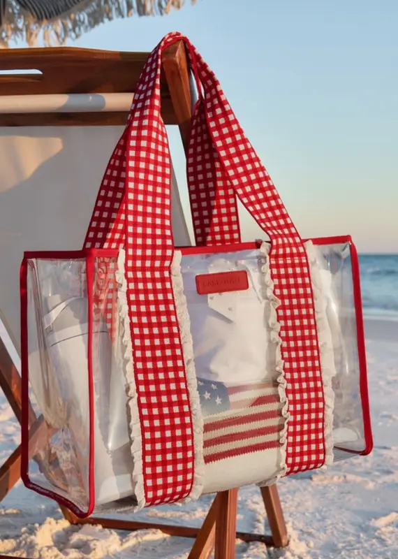J.HOFFMAN'S Jelly Tote Bag- Cherry Gingham