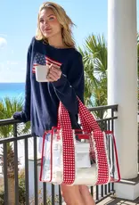 J.HOFFMAN'S Jelly Tote Bag- Cherry Gingham