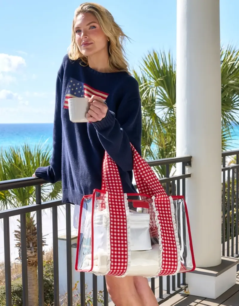 J.HOFFMAN'S Jelly Tote Bag- Cherry Gingham