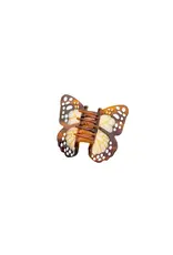 J.HOFFMAN'S Mini Boho Monarch Claw Clip- Brown