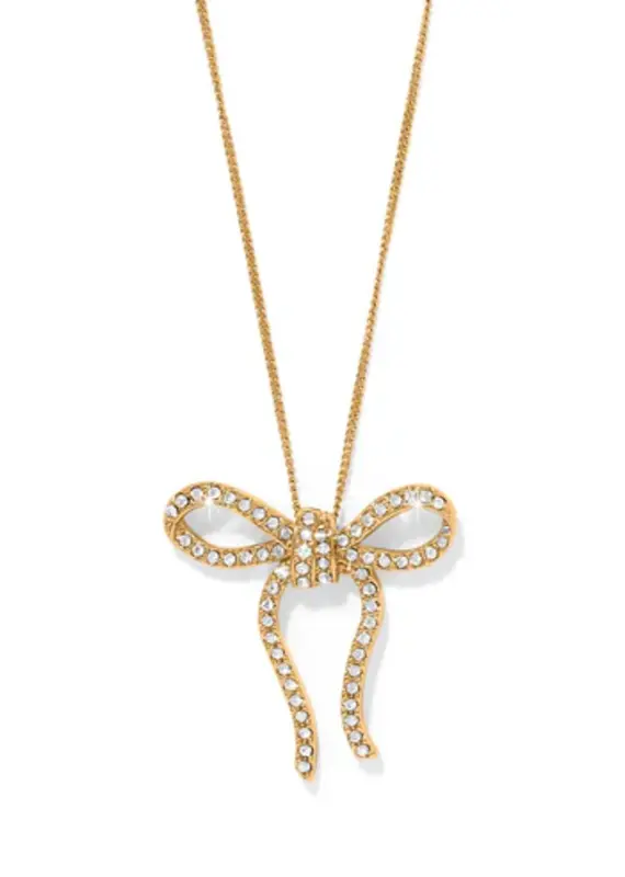 Illumina  Bow Necklace in Gold