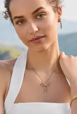 Illumina  Bow Necklace in Gold