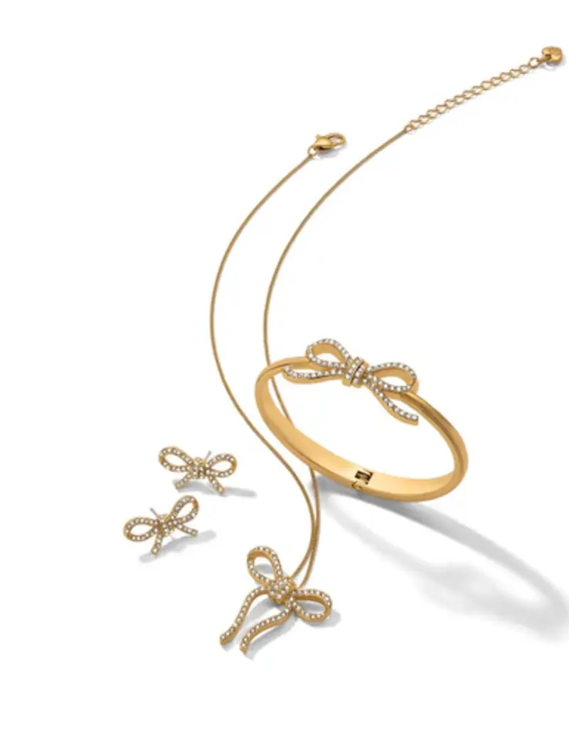Illumina  Bow Necklace in Gold