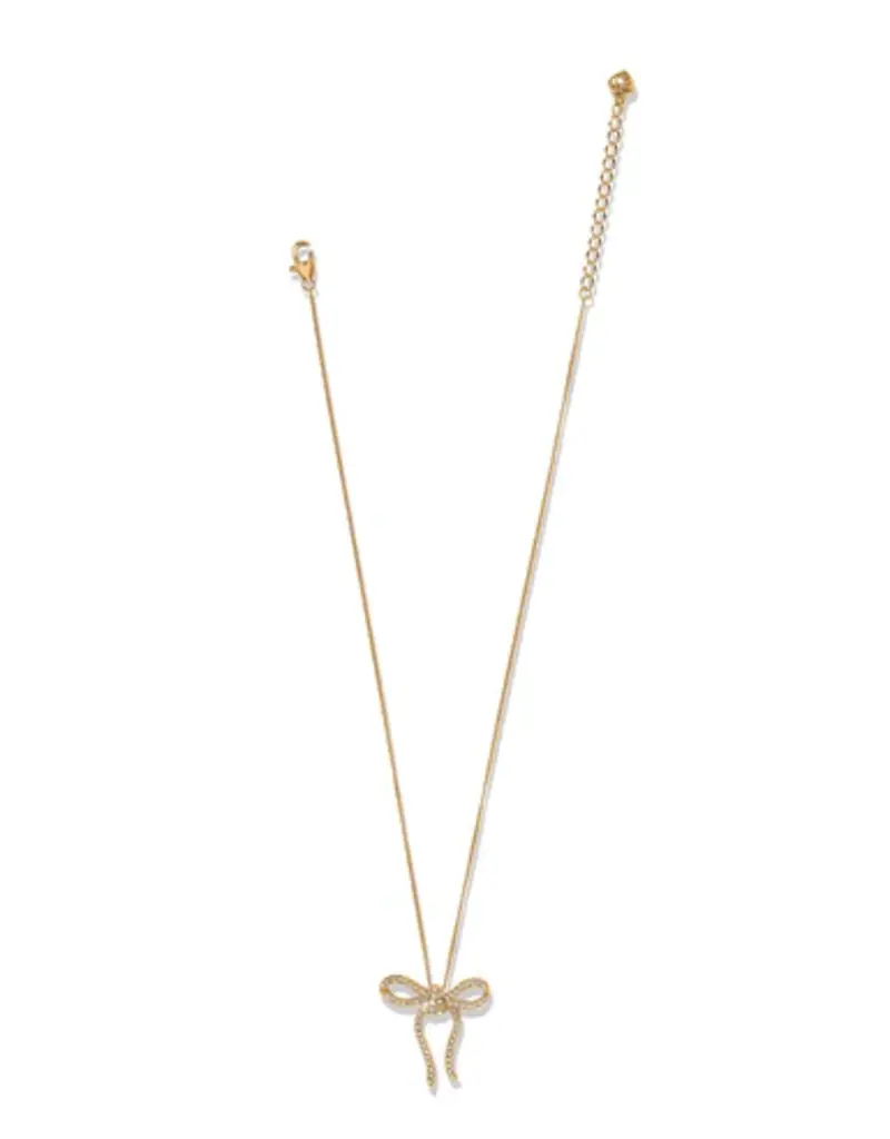 Illumina  Bow Necklace in Gold