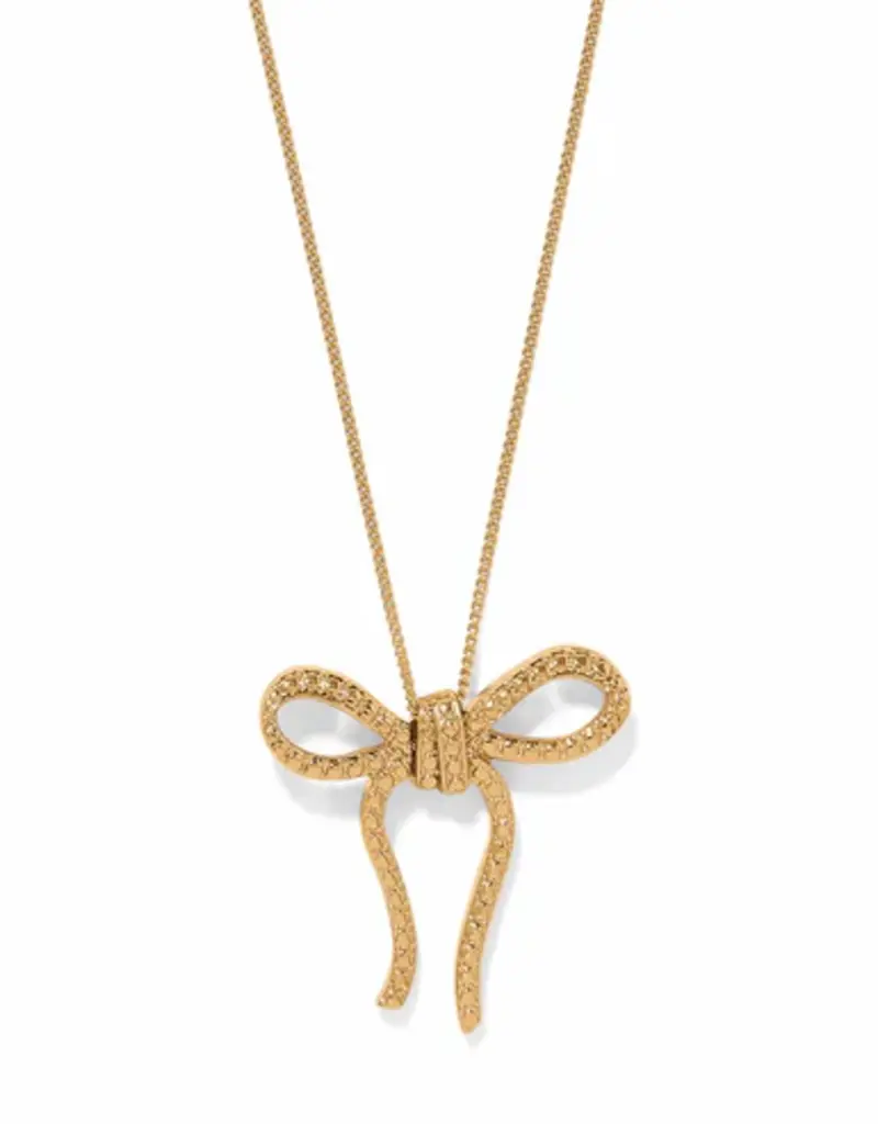 Illumina  Bow Necklace in Gold
