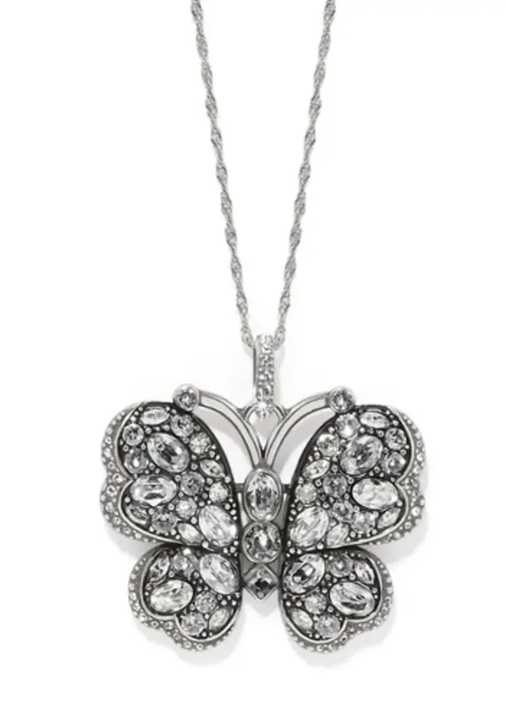 Trust Your Journey Large Butterfly Pendant in Sky