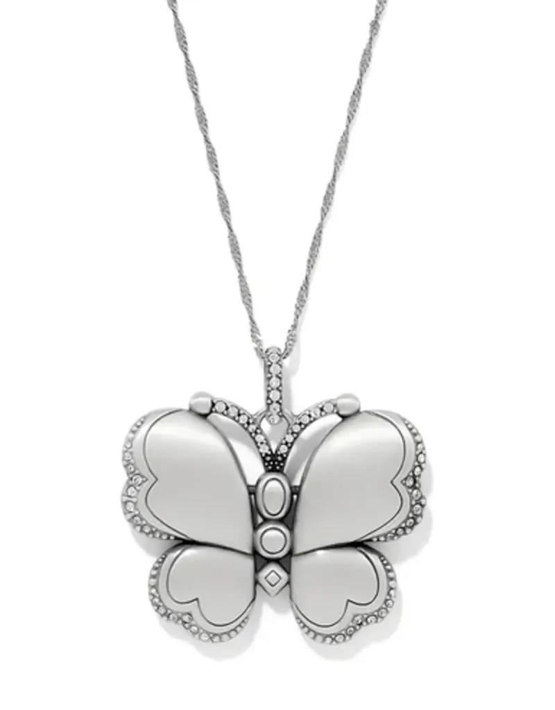 Trust Your Journey Large Butterfly Pendant in Sky