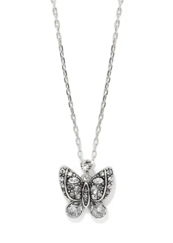 Trust Your Journey Petite Butterfly Pendant in Sky