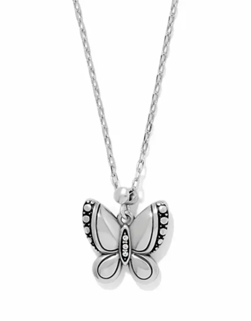 Trust Your Journey Petite Butterfly Pendant in Sky