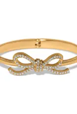 Illumina  Bow Hinged Bangle in Gold