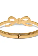 Illumina  Bow Hinged Bangle in Gold