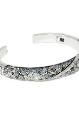 Trust Your Journey Hinged Bangle in Sky