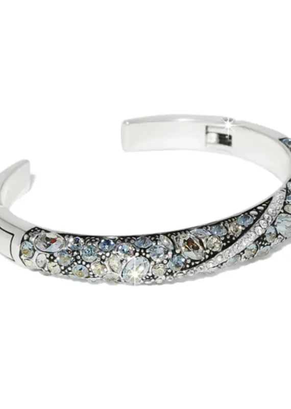 Trust Your Journey Hinged Bangle in Sky