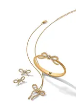 Illumina Bow Post Earring in Gold