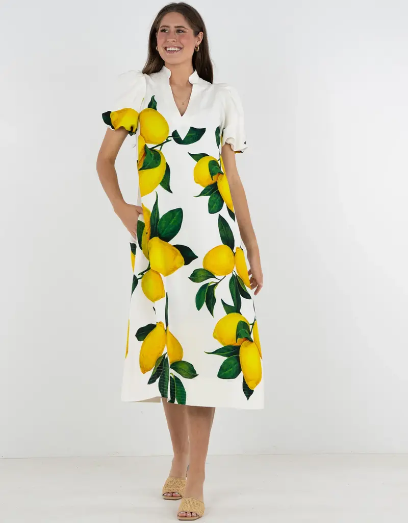 J.HOFFMAN'S Hampton Dress- Limone