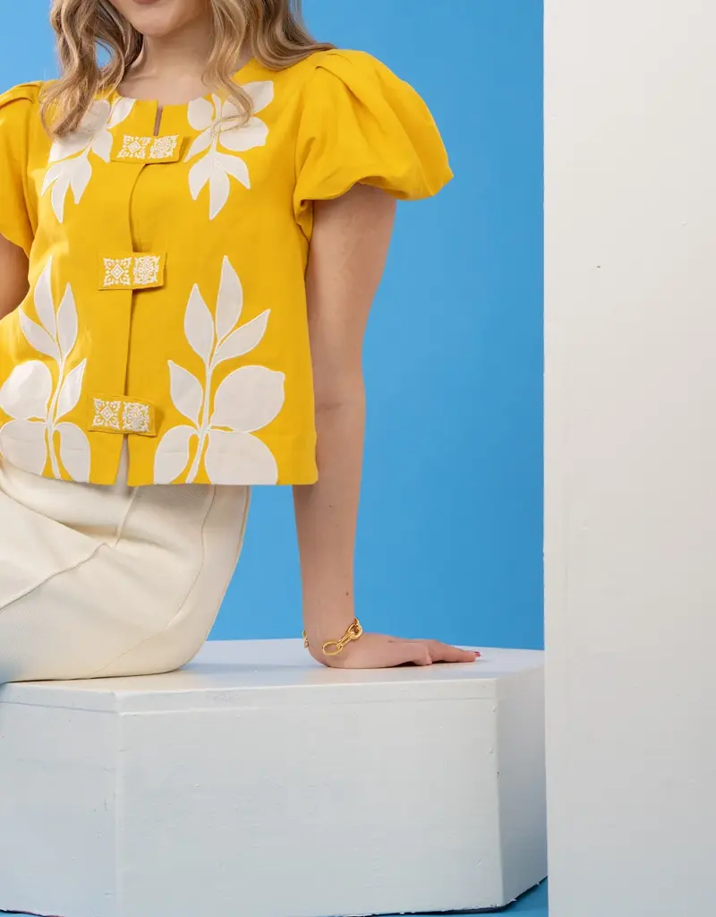 J.HOFFMAN'S Isabella Top- Golden Hour