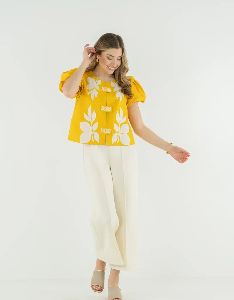 J.HOFFMAN'S Isabella Top- Golden Hour