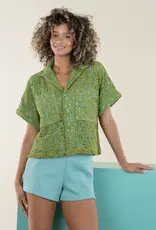 J.HOFFMAN'S Luna Top- Olive Hour