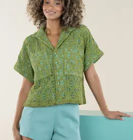 J.HOFFMAN'S Luna Top- Olive Hour