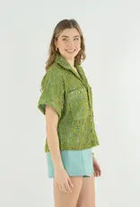 J.HOFFMAN'S Luna Top- Olive Hour