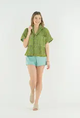 J.HOFFMAN'S Luna Top- Olive Hour