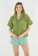 J.HOFFMAN'S Luna Top- Olive Hour