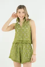 J.HOFFMAN'S Lucy Tank- Olive Hour