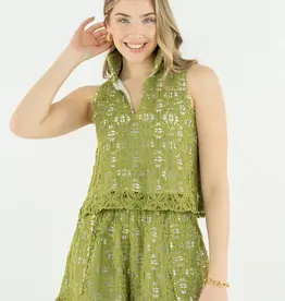 J.HOFFMAN'S Lucy Tank- Olive Hour