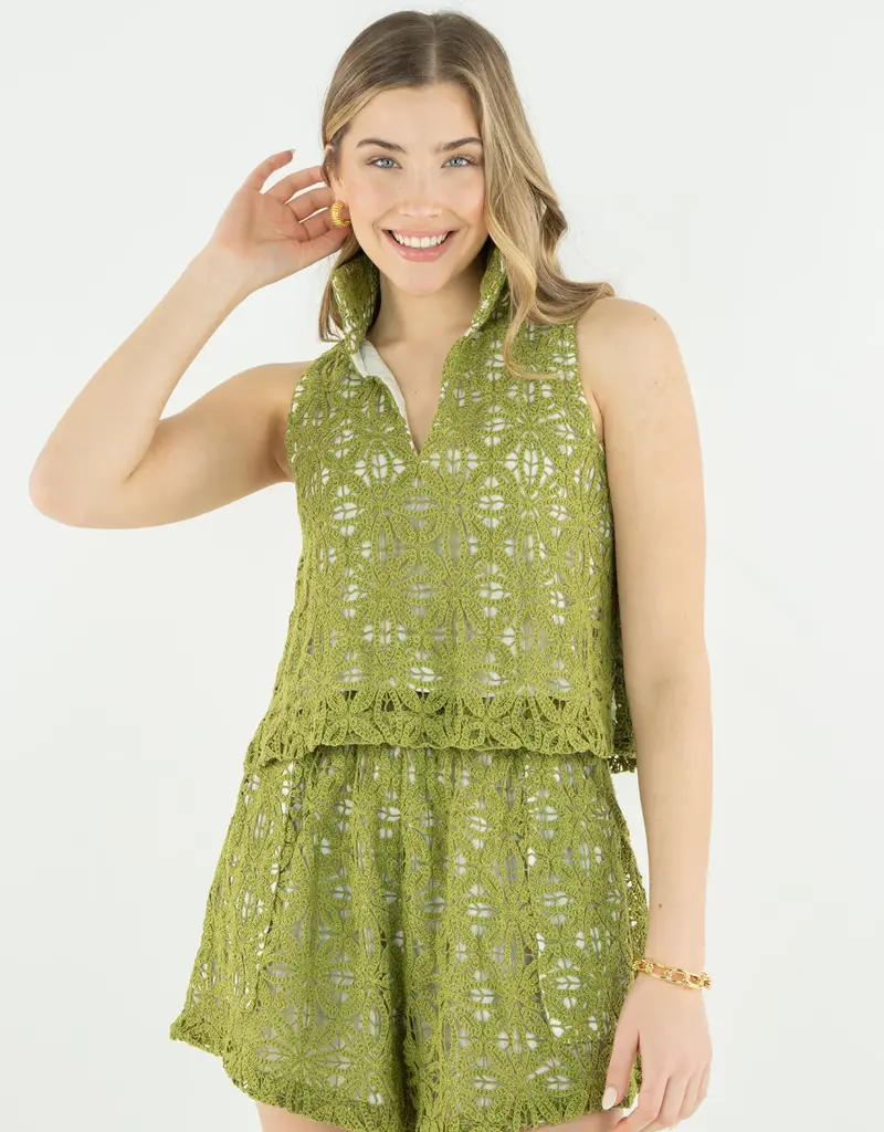 J.HOFFMAN'S Lucy Tank- Olive Hour