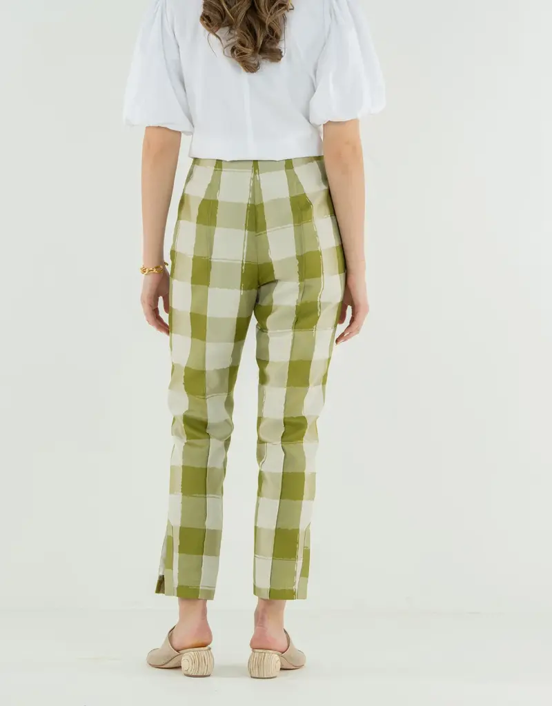 J.HOFFMAN'S Gingham Slim Pant