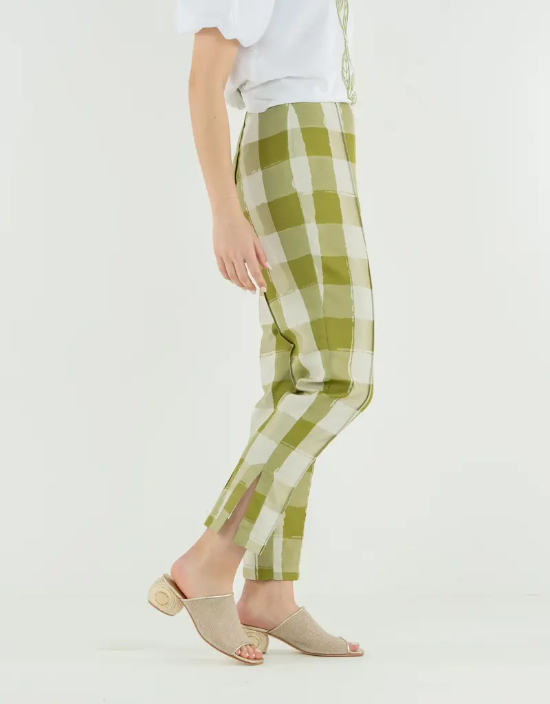 J.HOFFMAN'S Gingham Slim Pant