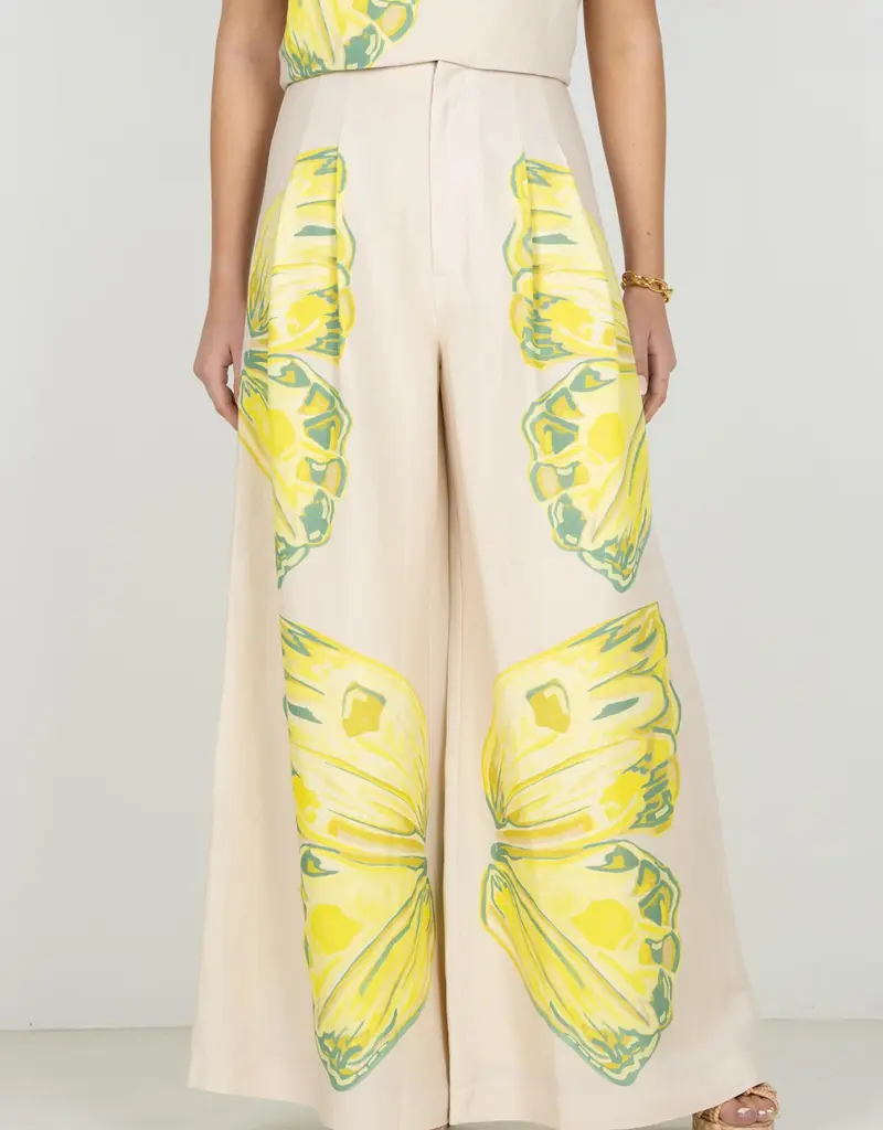 J.HOFFMAN'S Paisley Pant- Clouded Yellow
