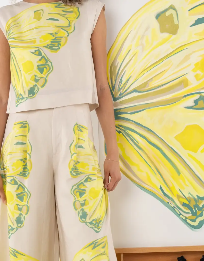 J.HOFFMAN'S Paisley Pant- Clouded Yellow