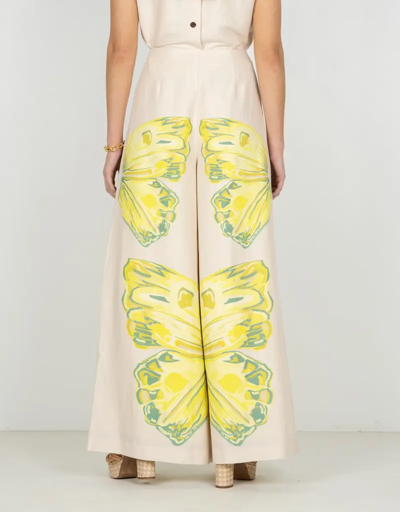 J.HOFFMAN'S Paisley Pant- Clouded Yellow
