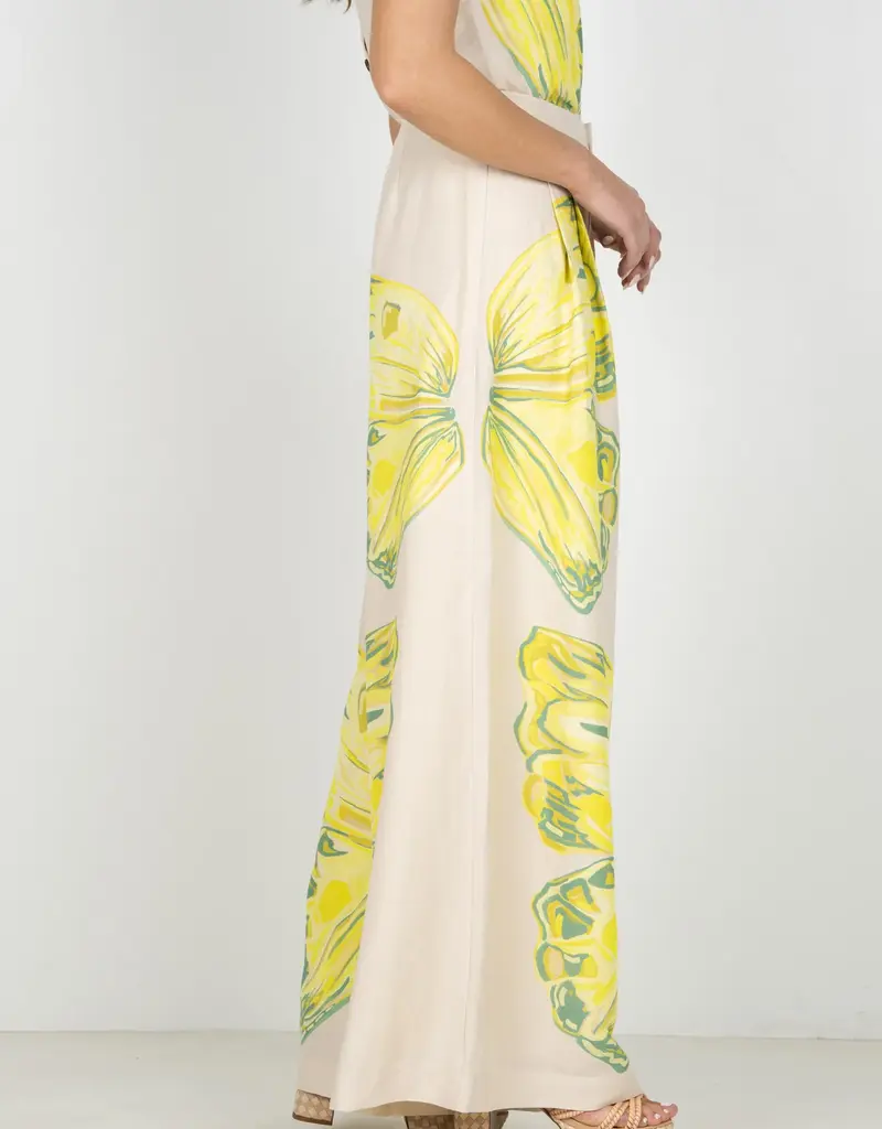 J.HOFFMAN'S Paisley Pant- Clouded Yellow